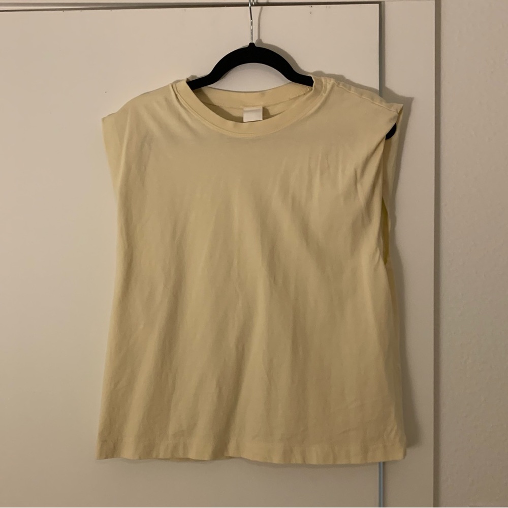 Yellow Shoulder Tank